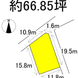 朝倉郡筑前町曽根田　売地　66坪 画像1