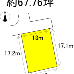 筑紫野市大字永岡　売地　67坪 画像1