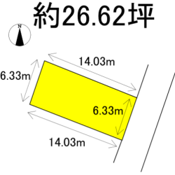 朝倉市三奈木　売地　26坪 画像1
