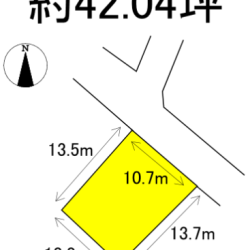 鳥栖市山浦町　売地　42坪 画像1