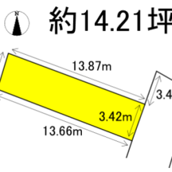 久留米市宮ノ陣町若松　売地　14坪 画像1