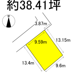 久留米市荒木町藤田　売地　38坪 画像1