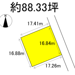 小郡市下岩田　売地　88坪 画像1