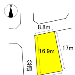 筑紫野市大字永岡　売地　50坪 画像1