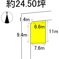 小郡市松崎　売地　24坪 画像1