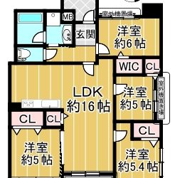 シティライフ博多駅南　12階　4LDK 画像1