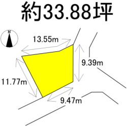 宗像市名残　売地　33坪 画像1